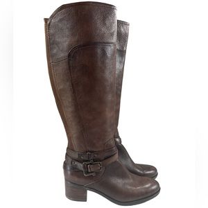 Marc Fisher | Tibet Brown Kacee Leather Riding Boot